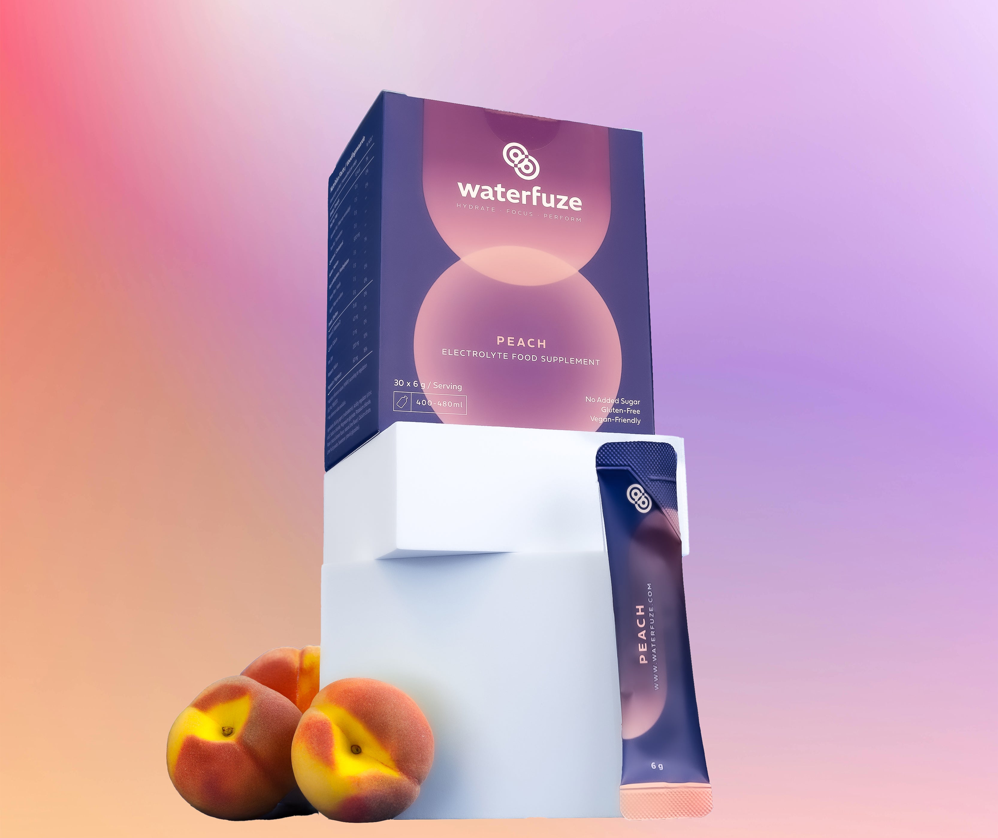 🍑 Peach Electrolyte Powder Sticks